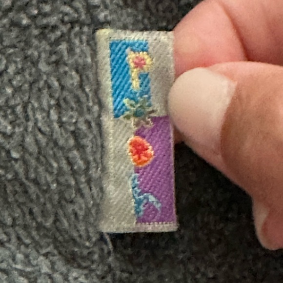 Vintage Disney Eeyore 1/4 Zip Fleece Sweater size L  gray - Picture 5 of 10